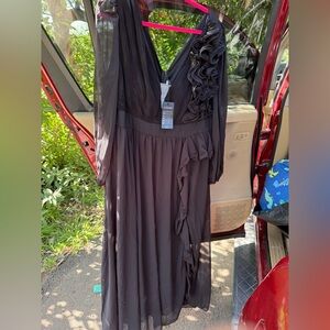 Giffniseti Black Long Sleeve Dress